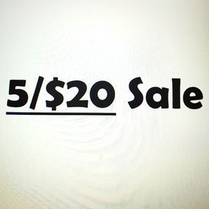 Bundle any 5 items with Cherry 🍒 for $20